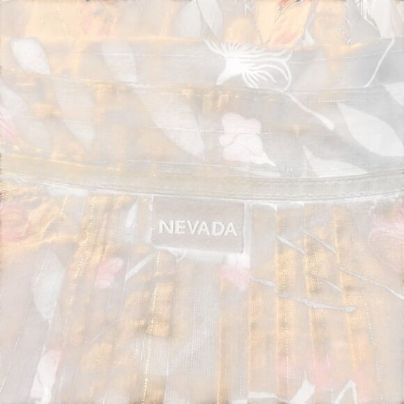 Nevada floral 100% cotton button down blouse - Picture 3 of 8